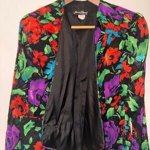 Women's Floral Blazer - Multicolor